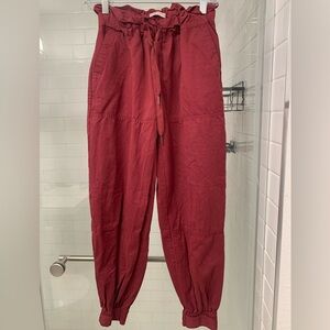 Urban Outfitters Women's Deep Red/ Wine Joggers
